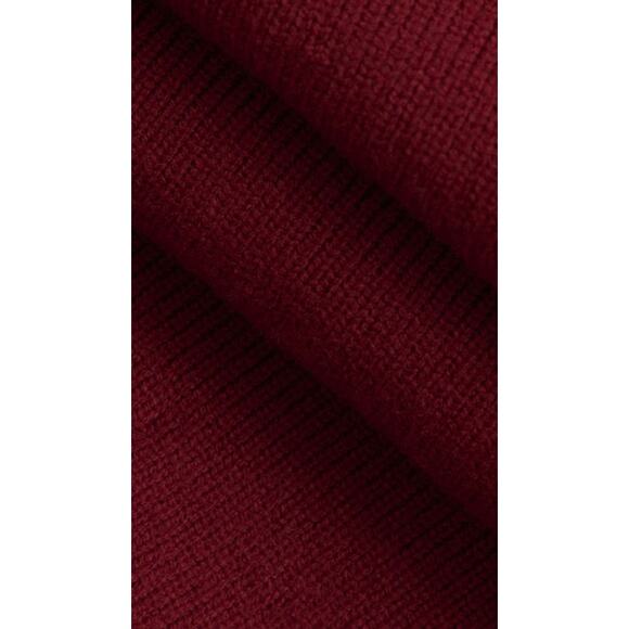 Micas Women's XSmall Burgundy Solid Knit Sweater Fitted Mini Skirt - Picture 3 of 5